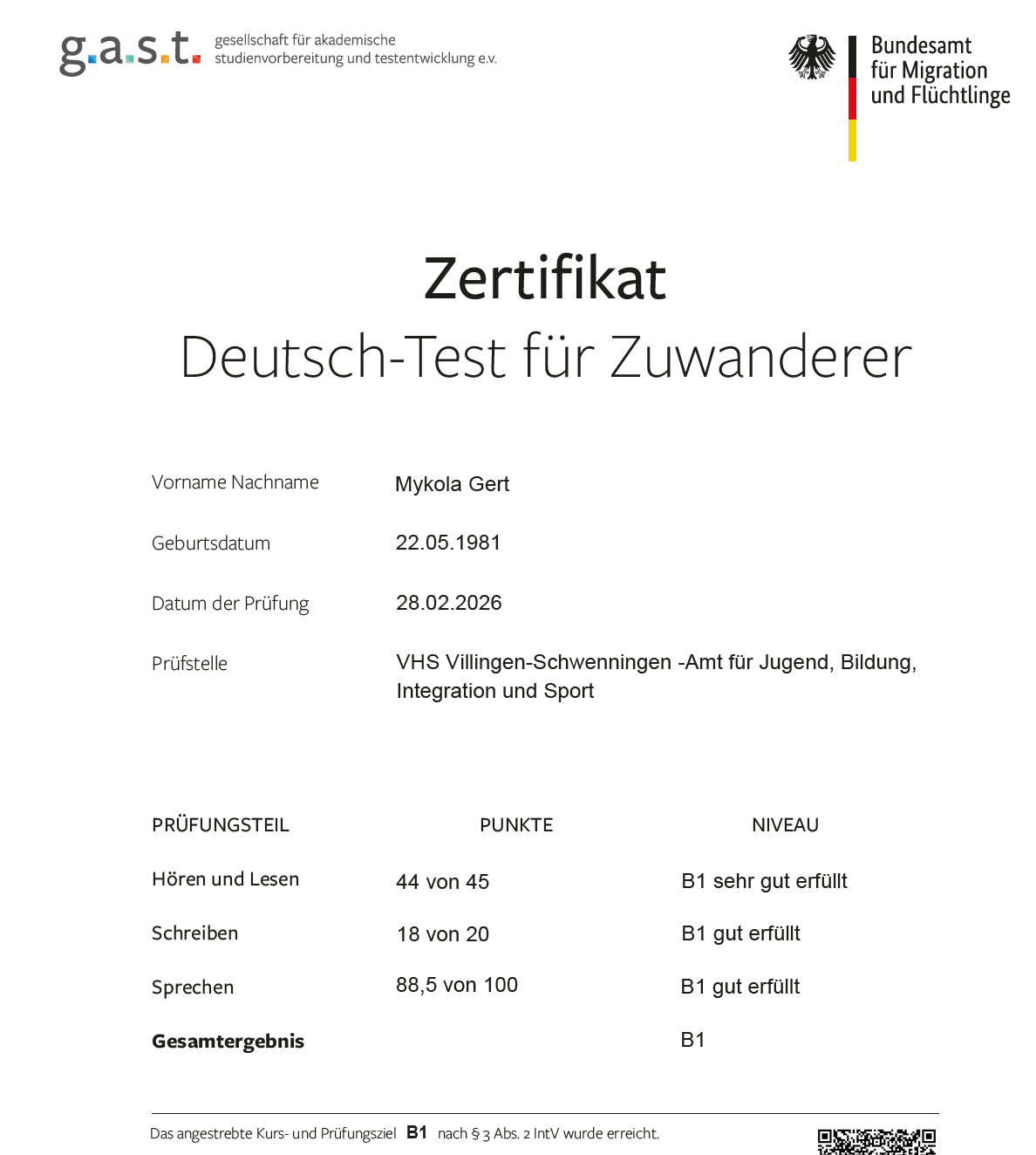 Сертификат 2